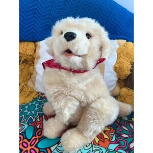 Joy For All Companion Pet Golden Retriever Dog Interactive Biscuit Responds EUC